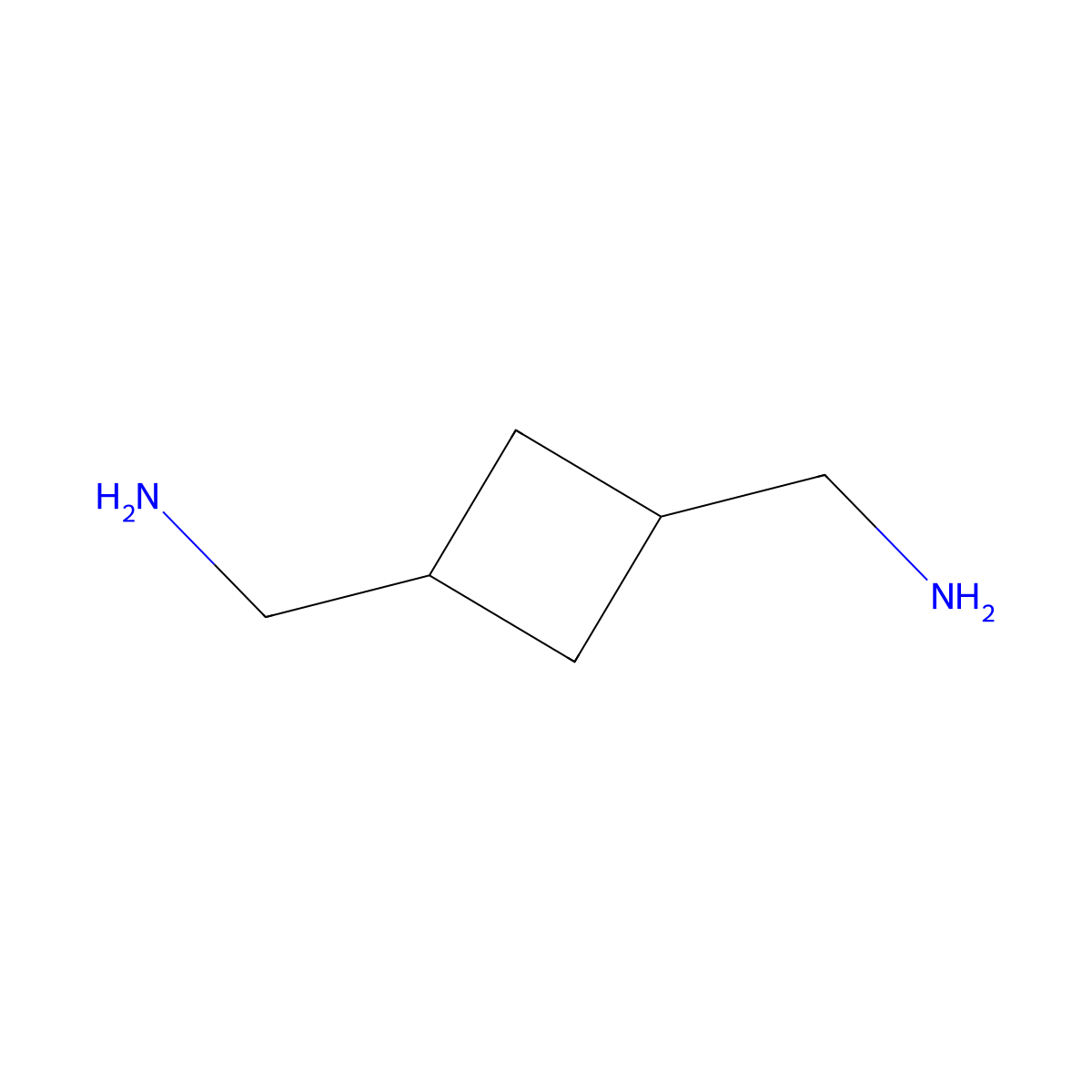 [3-(Aminomethyl)cyclobutyl]methanamine molecular structure, CAS 1314915-01-9