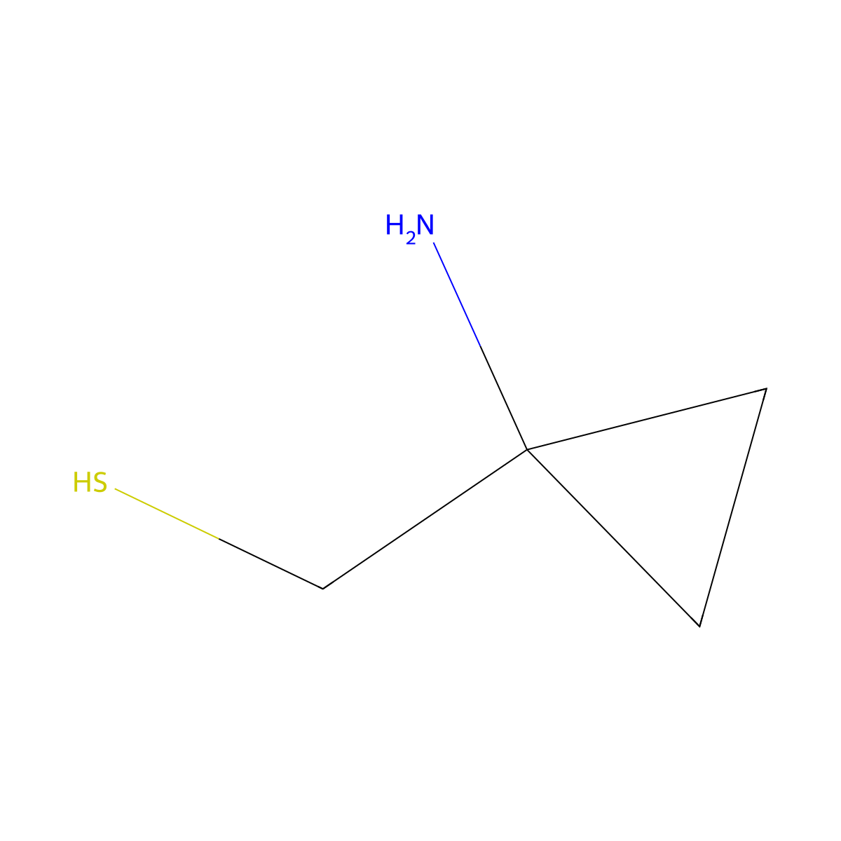 (1-Aminocyclopropyl)methanethiol molecular structure, CAS 1314915-37-1