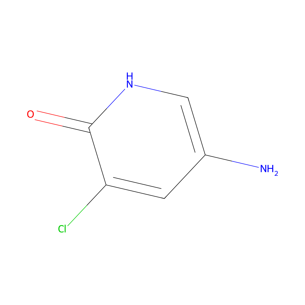 5-Amino-3-chloropyridin-2-ol molecular structure, CAS 1314916-27-2