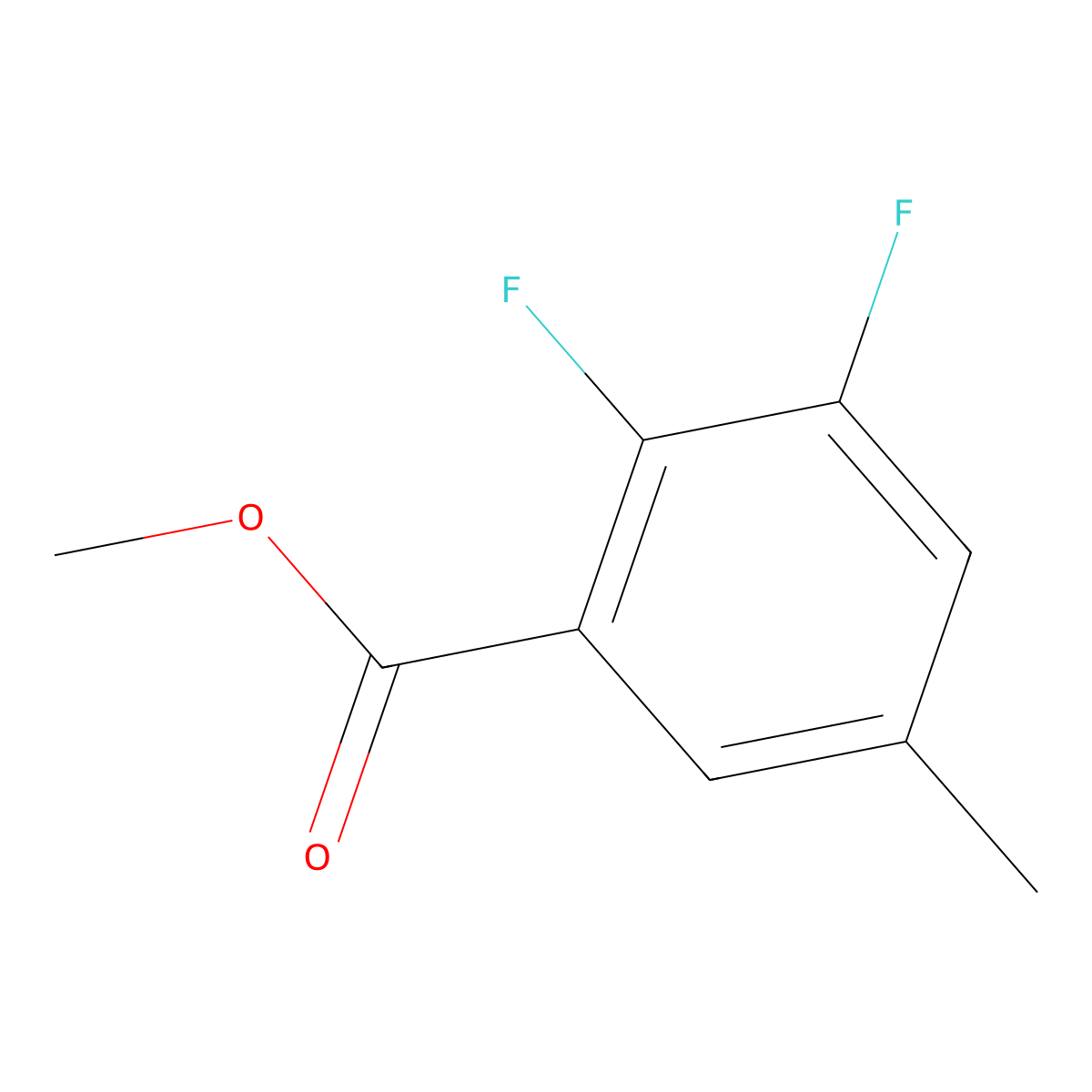 Methyl 2,3-difluoro-5-methylbenzoate molecular structure, CAS 1314919-70-4