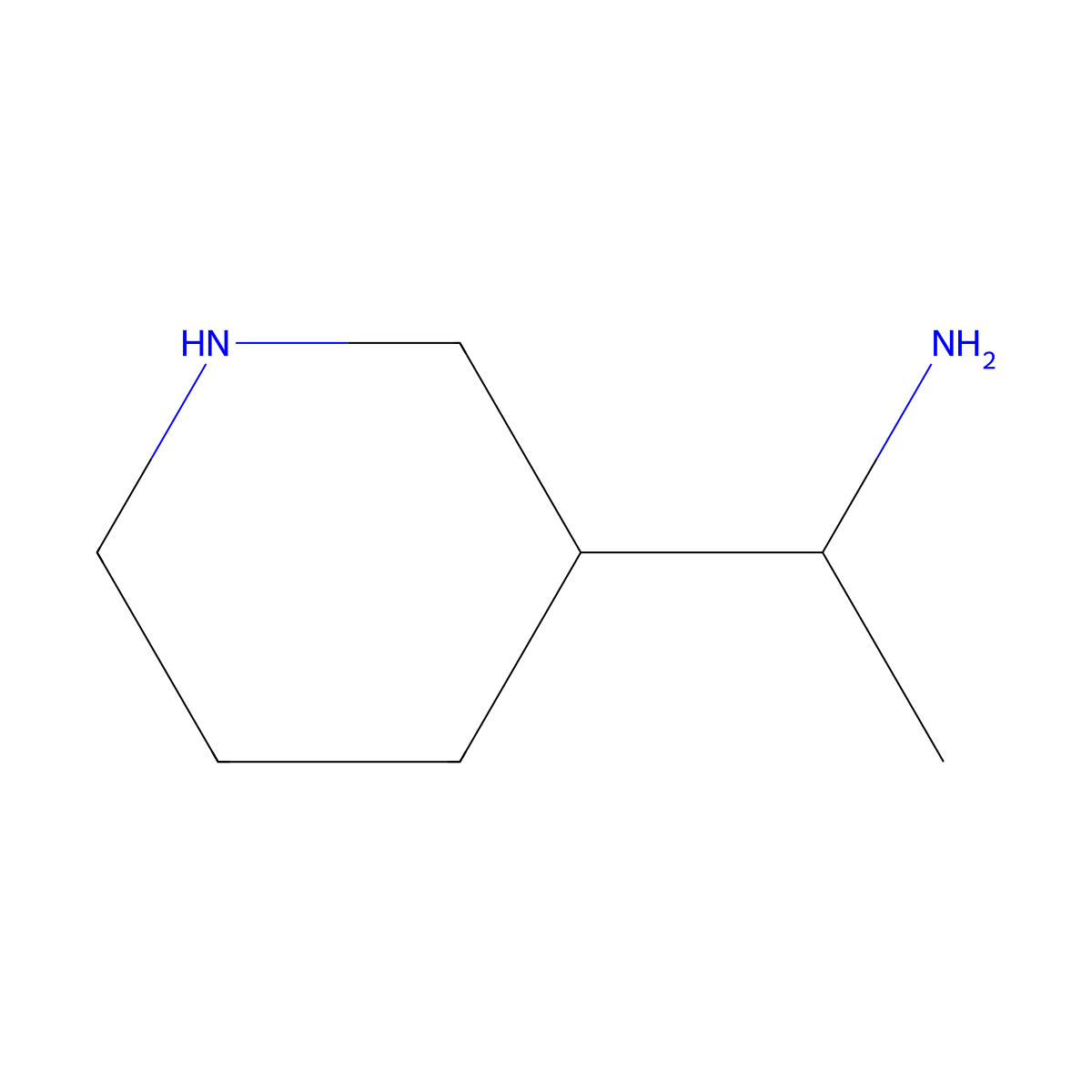 1-Piperidin-3-yl-ethylamine molecular structure, CAS 1314919-71-5