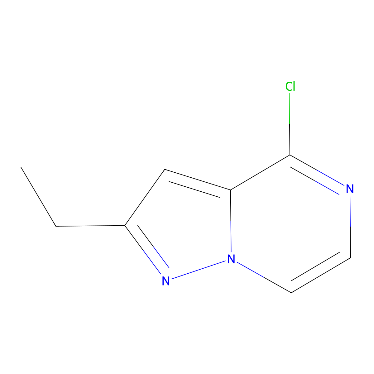 4-Chloro-2-ethylpyrazolo[1,5-a]pyrazine molecular structure, CAS 1314920-11-0