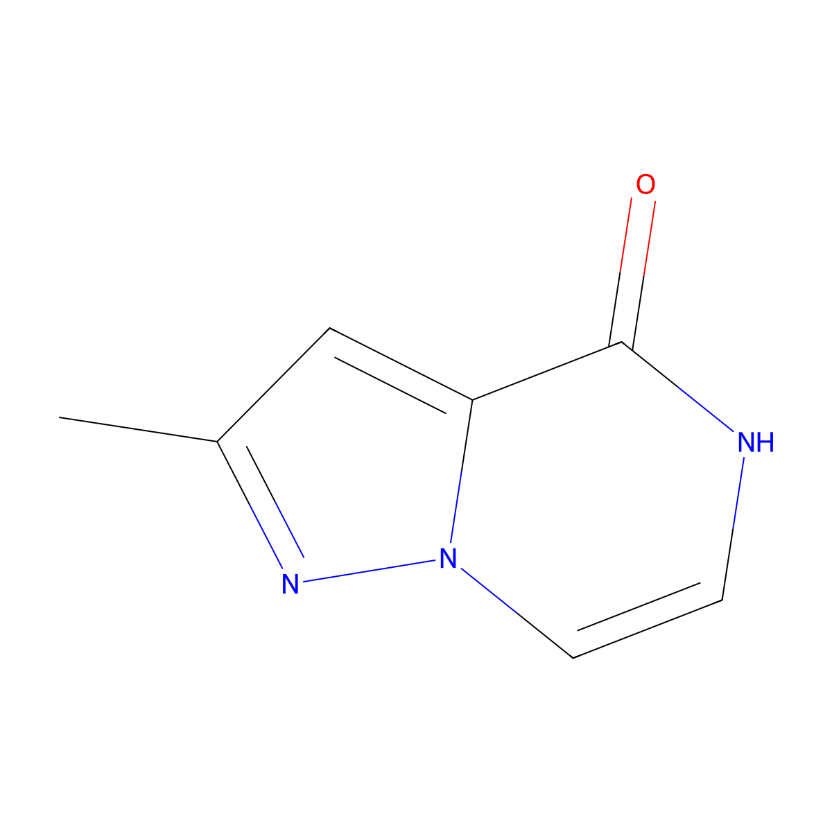 2-methylpyrazolo[1,5-a]pyrazin-4(5H)-one molecular structure, CAS 1314920-48-3