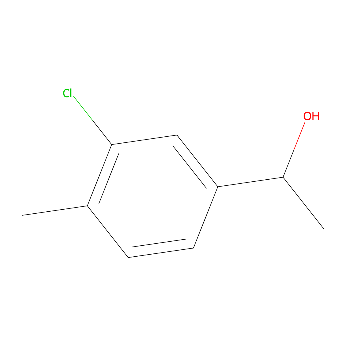1-(3-Chloro-4-methylphenyl)ethanol molecular structure, CAS 1314920-57-4