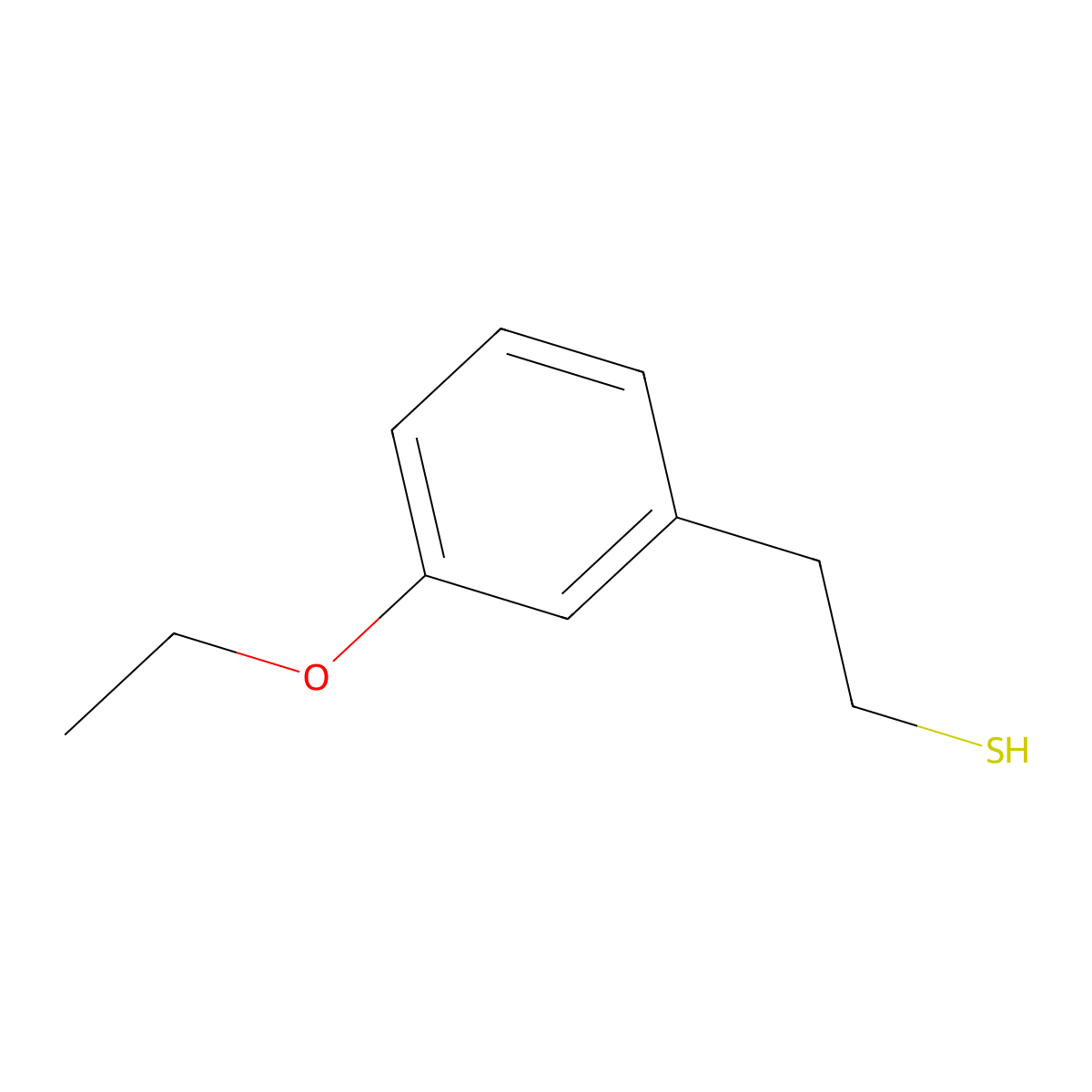 2-(3-Ethoxyphenyl)ethanethiol molecular structure, CAS 1314920-58-5