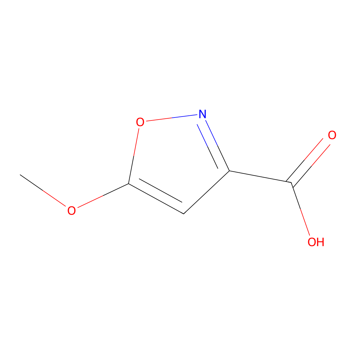 5-Methoxy-1,2-oxazole-3-carboxylic acid molecular structure, CAS 1314920-70-1