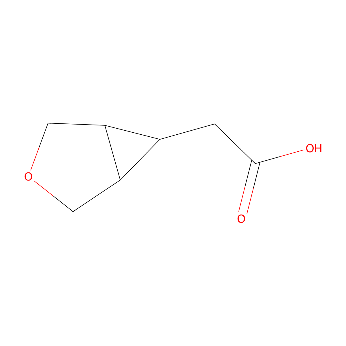 2-(3-Oxabicyclo[3.1.0]hexan-6-yl)acetic acid molecular structure, CAS 1314921-22-6