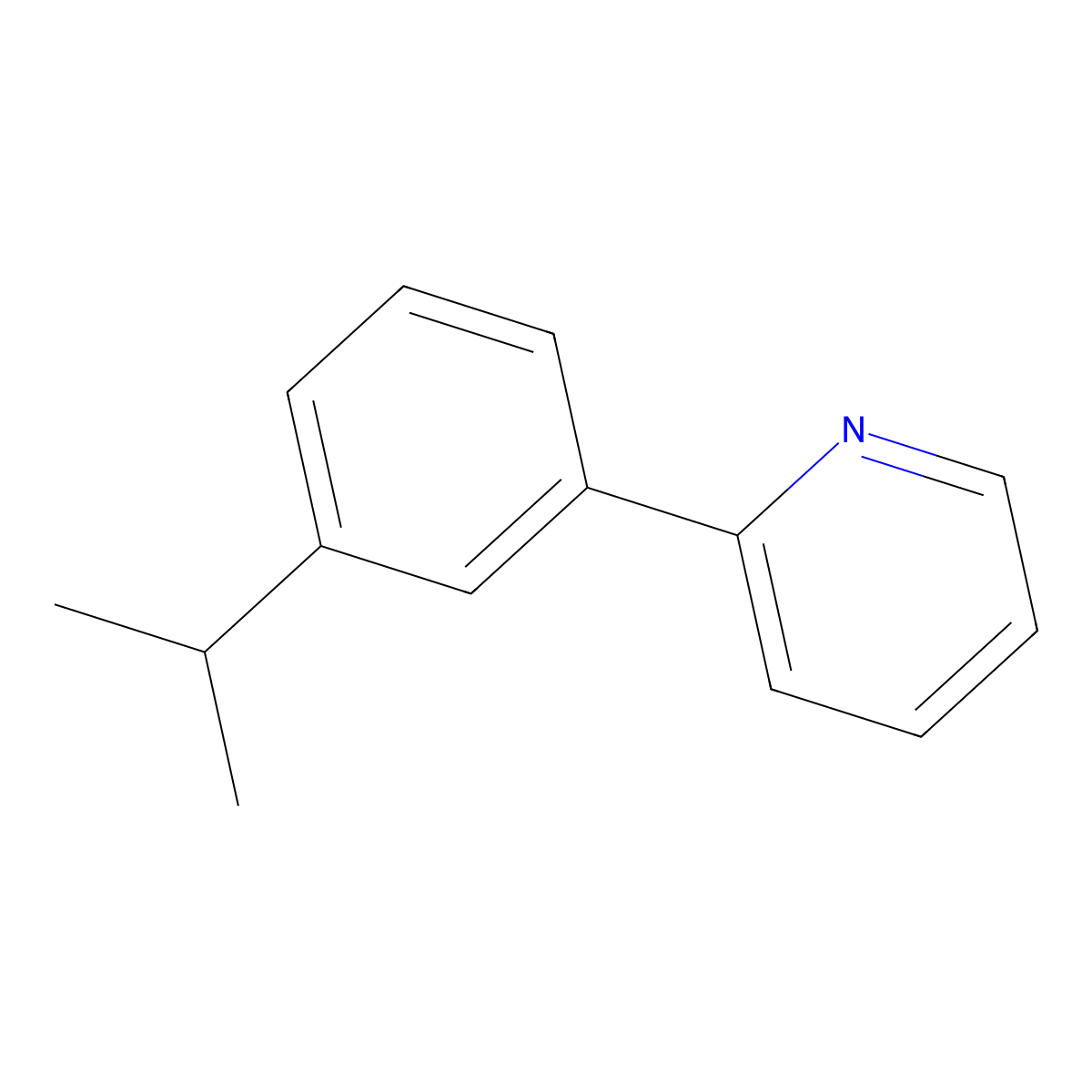 2-(3-Isopropylphenyl)pyridine molecular structure, CAS 1314921-39-5