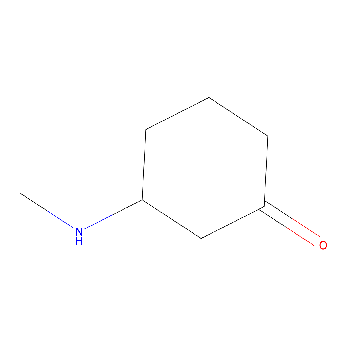 3-(Methylamino)cyclohexan-1-one molecular structure, CAS 1314921-51-1