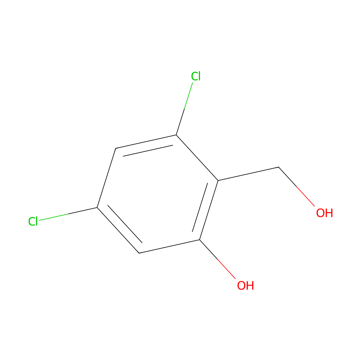 3,5-Dichloro-2-(hydroxymethyl)phenol molecular structure, CAS 1314922-16-1