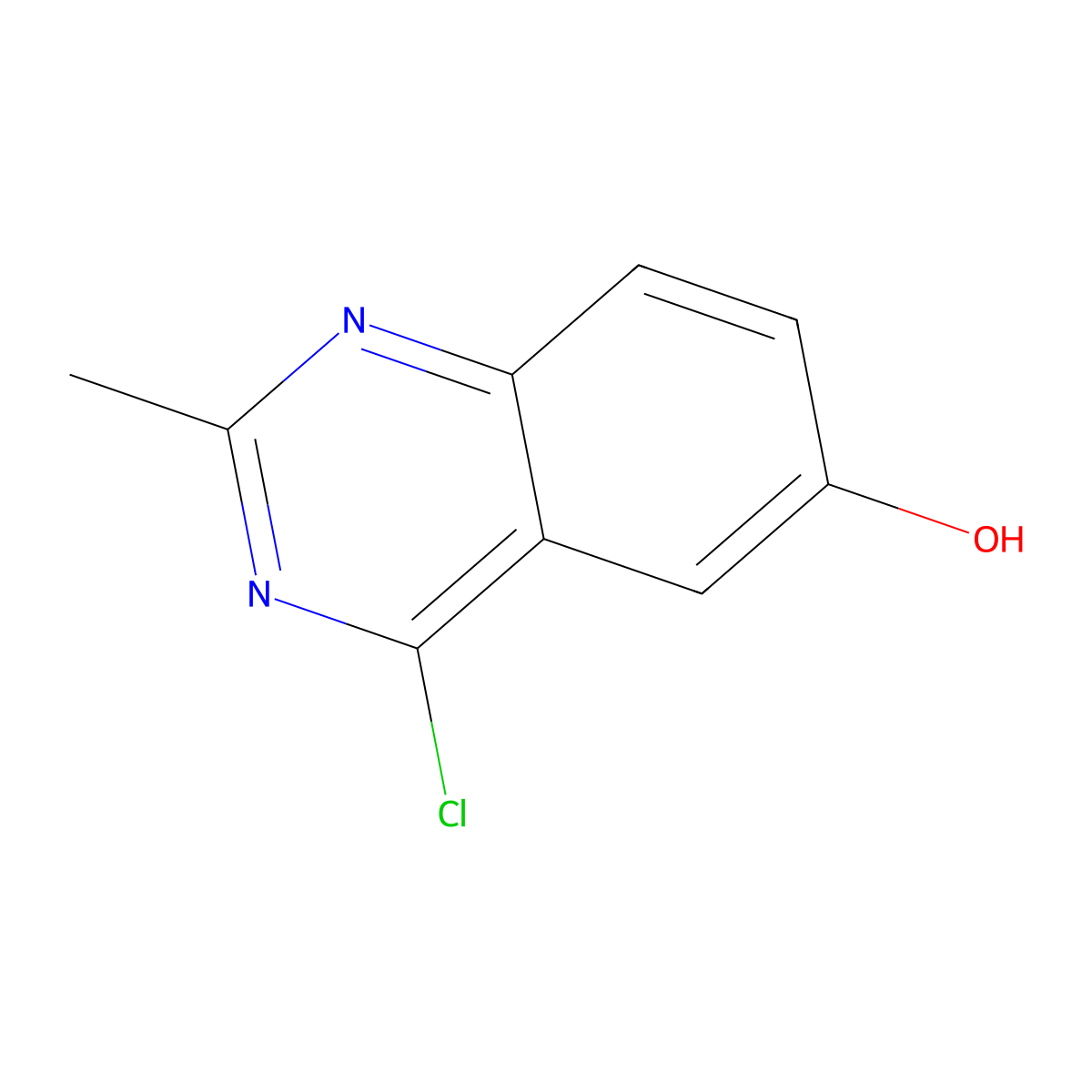 4-Chloro-2-methylquinazolin-6-ol molecular structure, CAS 1314922-20-7