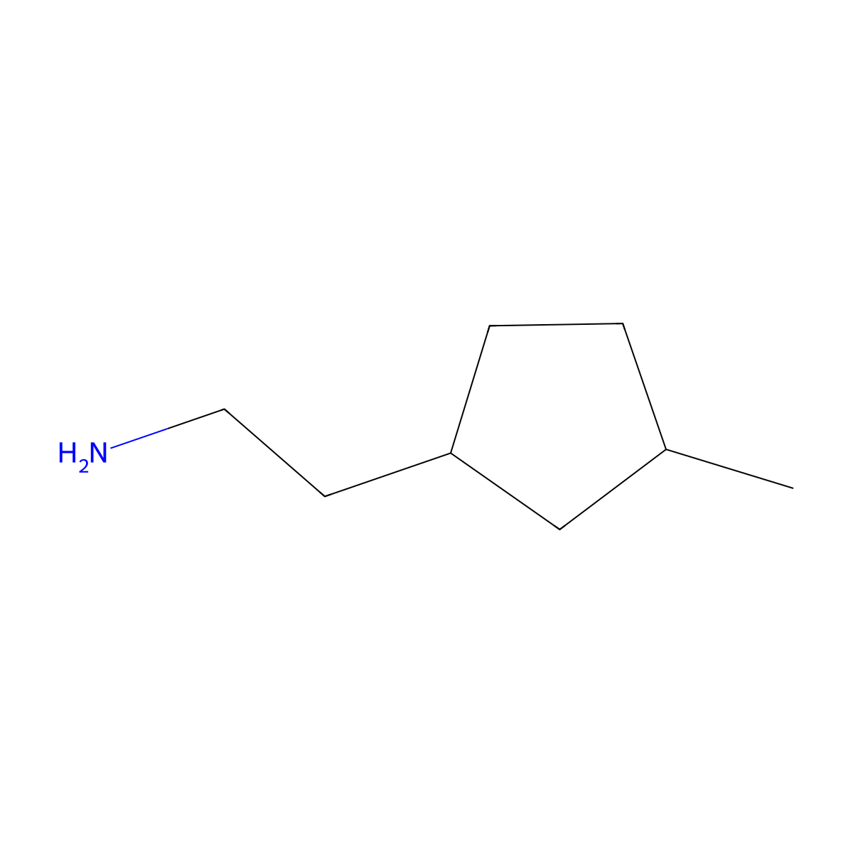 2-(3-Methylcyclopentyl)ethan-1-amine molecular structure, CAS 1314922-33-2