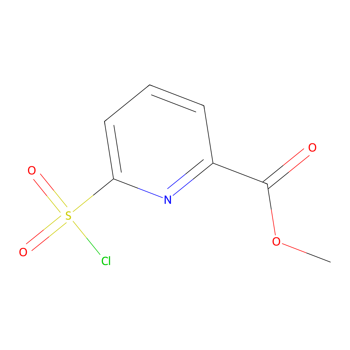 Methyl 6-(chlorosulfonyl)picolinate molecular structure, CAS 1314922-50-3