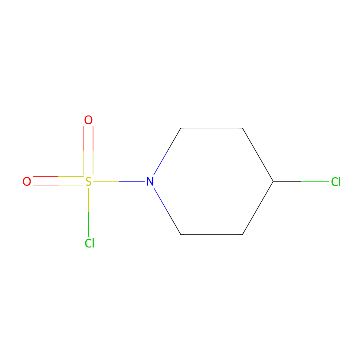 4-Chloropiperidine-1-sulfonyl chloride molecular structure, CAS 1314922-61-6