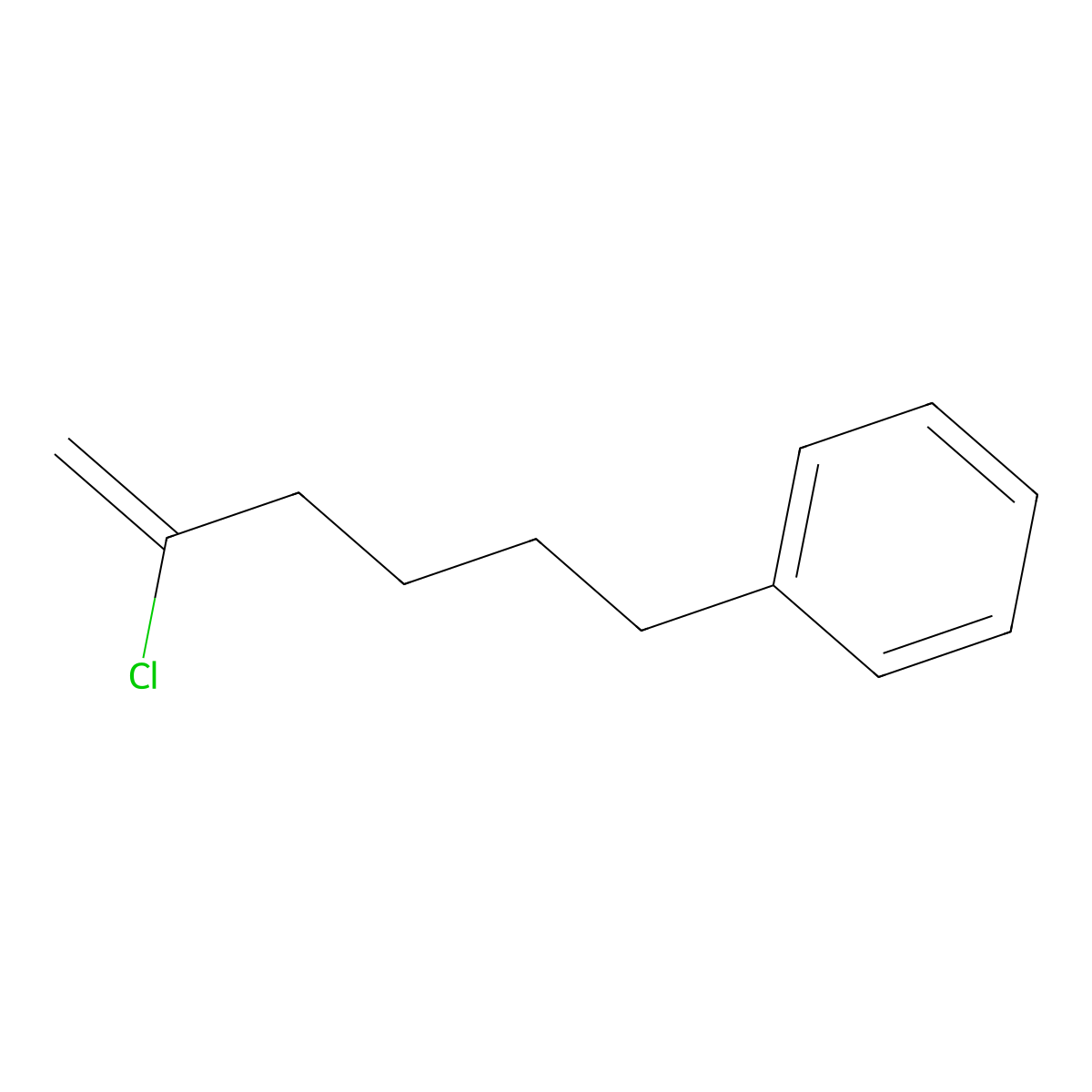 Benzene, (5-chloro-5-hexen-1-yl)- molecular structure, CAS 1314922-71-8