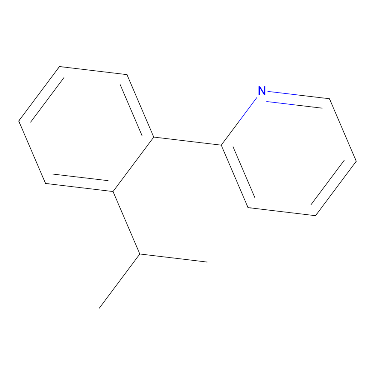 2-(2-Isopropylphenyl)pyridine molecular structure, CAS 1314922-75-2