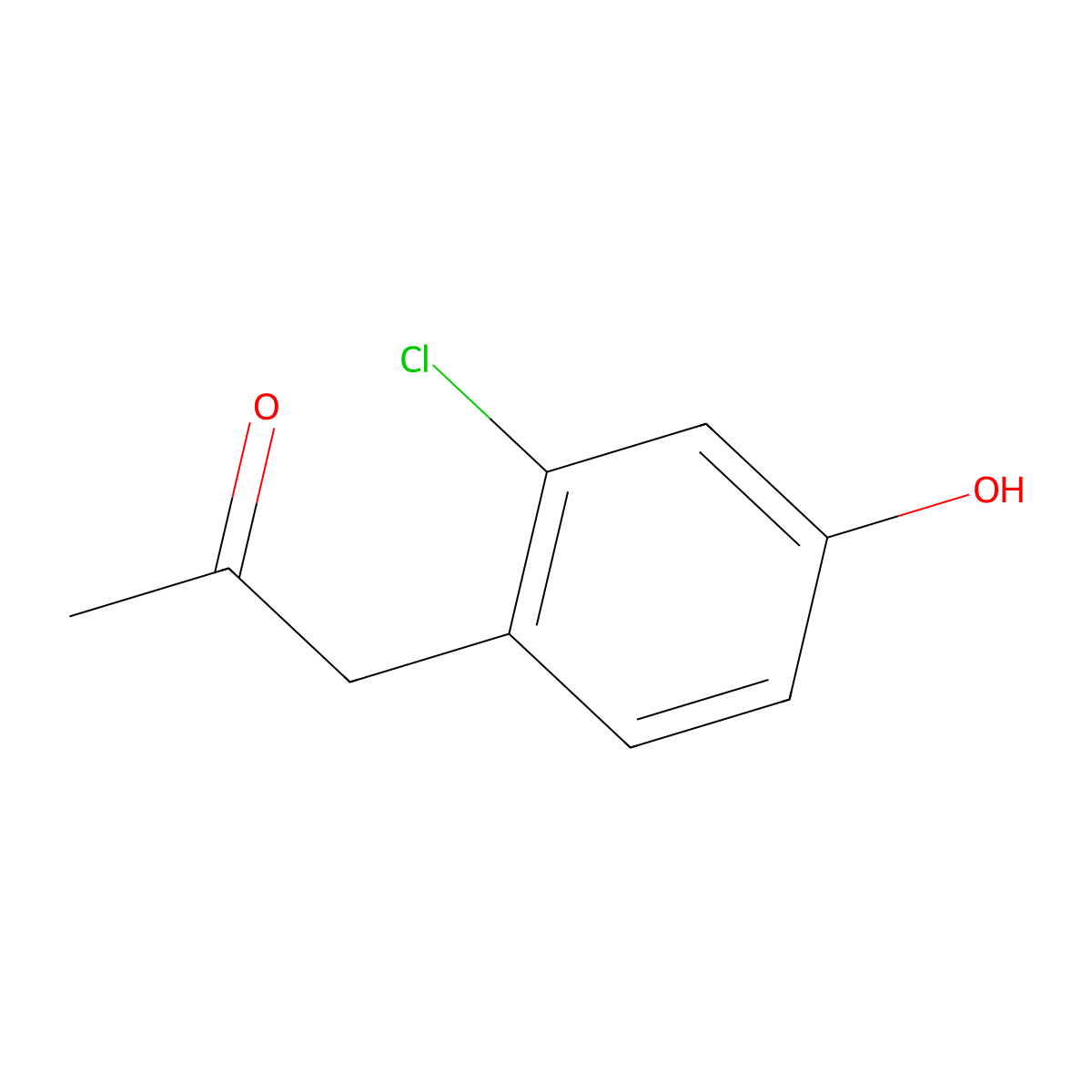 1-(2-Chloro-4-hydroxyphenyl)propan-2-one molecular structure, CAS 1314924-14-5