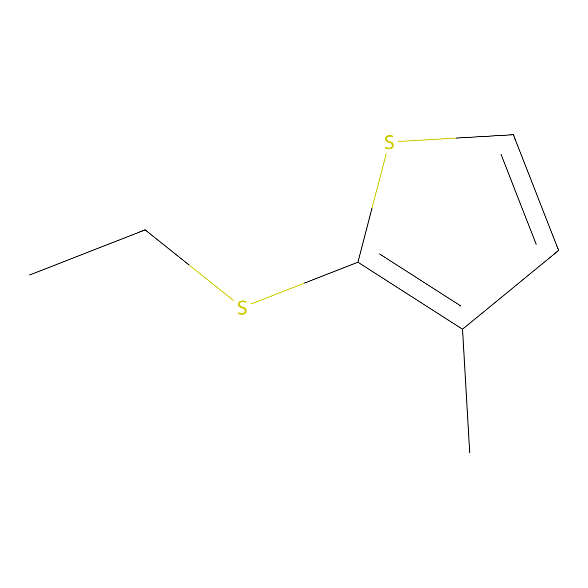 Ethyl 3-methyl-2-thienyl sulfide molecular structure, CAS 1314924-21-4