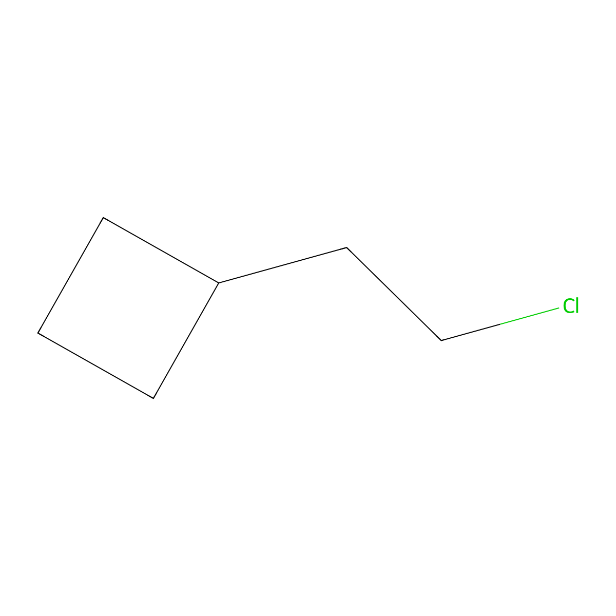(2-Chloroethyl)cyclobutane molecular structure, CAS 1314924-82-7