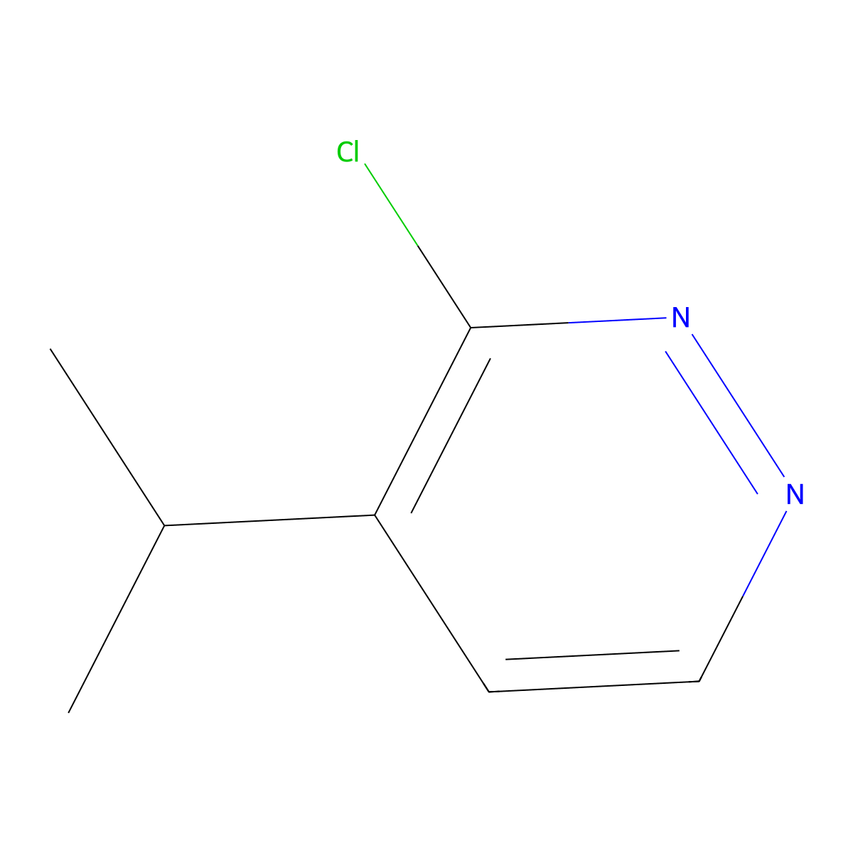 3-Chloro-4-isopropylpyridazine molecular structure, CAS 1314924-95-2