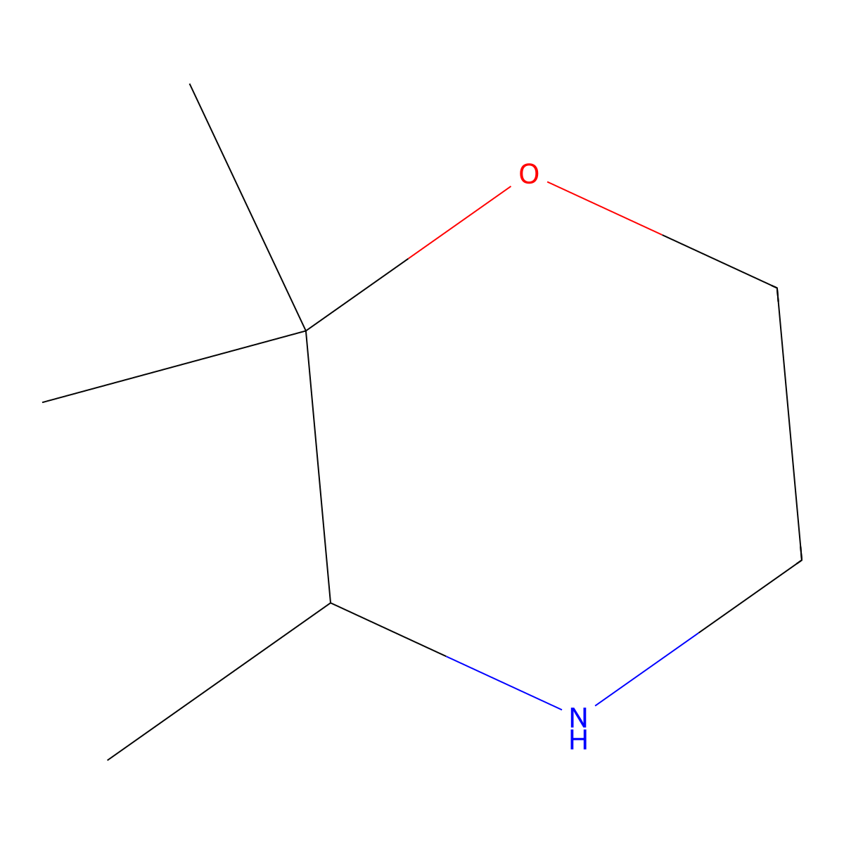 2,2,3-Trimethylmorpholine molecular structure, CAS 1314925-76-2