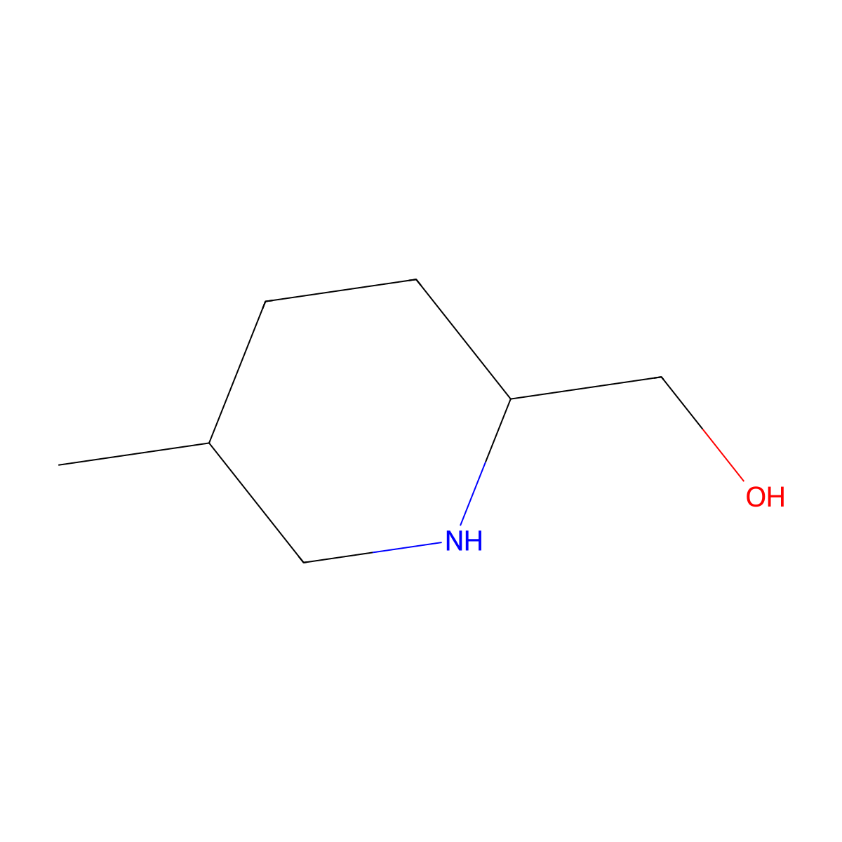 (5-Methylpiperidin-2-yl)methanol molecular structure, CAS 1314926-19-6