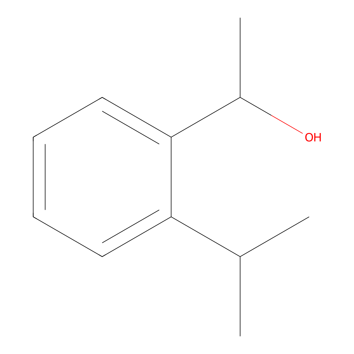 1-(2-iso-Propylphenyl)ethanol molecular structure, CAS 1314927-63-3