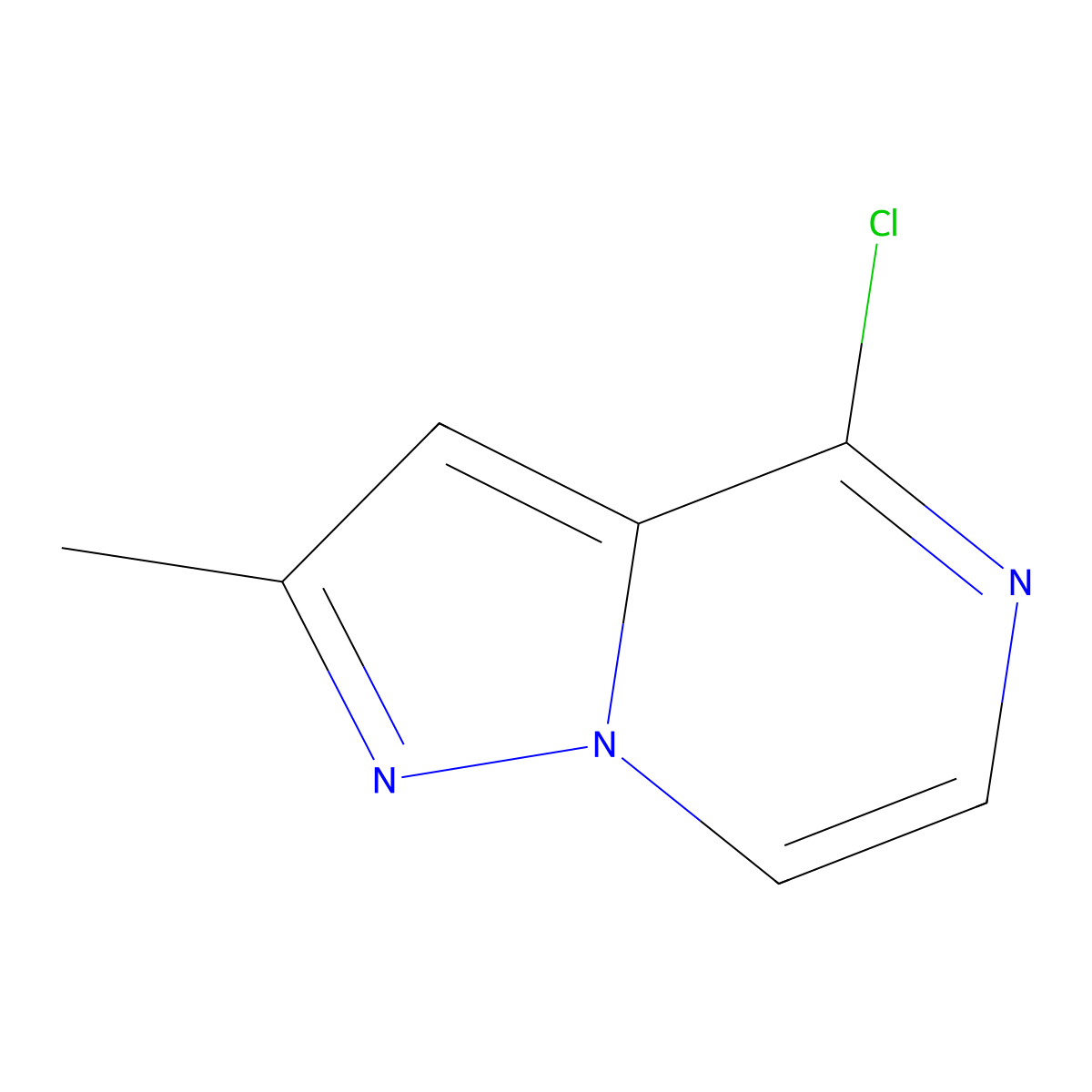4-Chloro-2-methylpyrazolo(1,5-a)pyrazine molecular structure, CAS 1314928-61-4