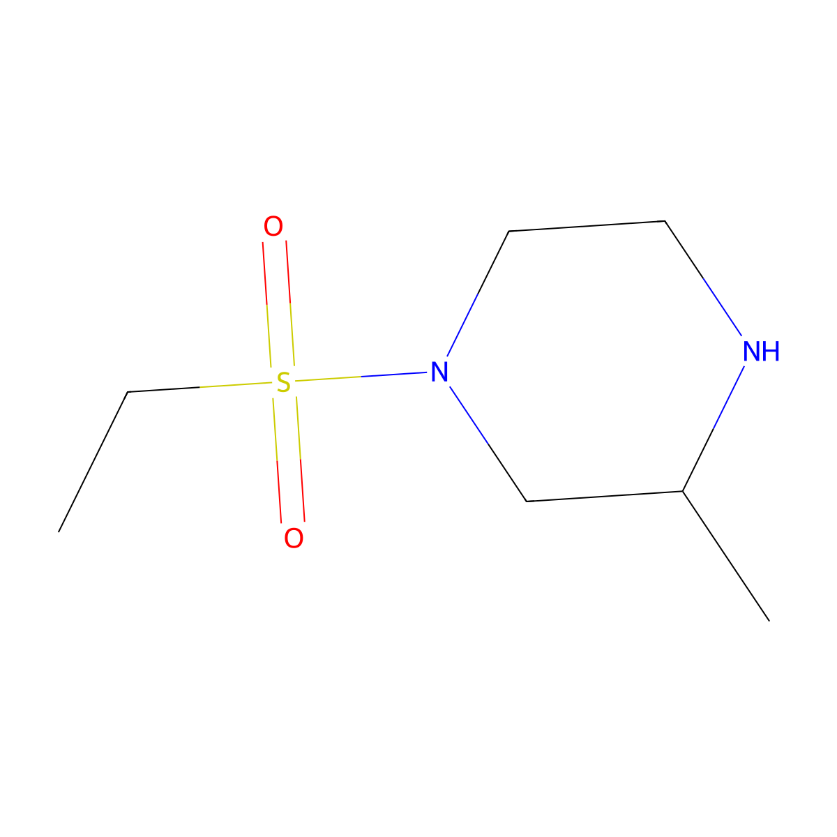 1-Ethanesulfonyl-3-methyl-piperazine molecular structure, CAS 1314929-01-5