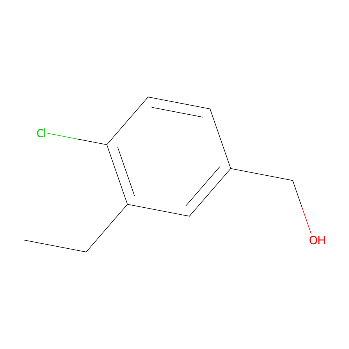 4-Chloro-3-ethylbenzyl alcohol molecular structure, CAS 1314929-17-3