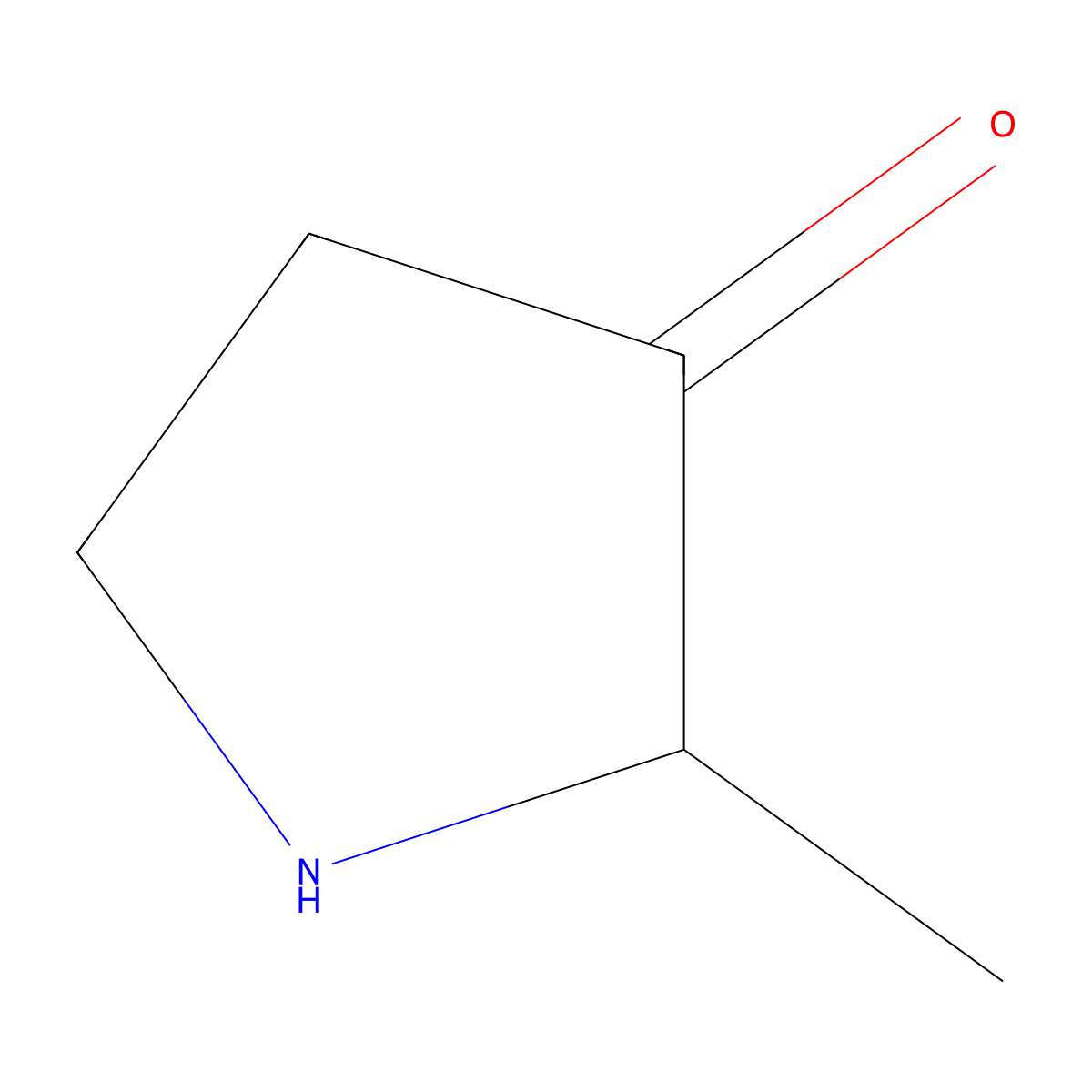 2-Methylpyrrolidin-3-one molecular structure, CAS 1314929-37-7