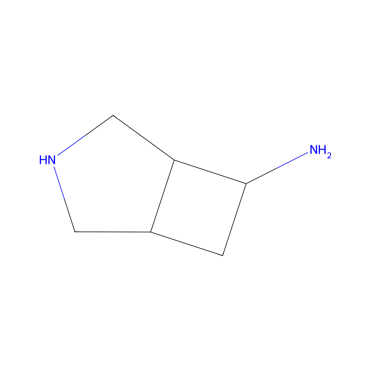 3-Azabicyclo[3.2.0]heptan-6-amine molecular structure, CAS 1314929-71-9