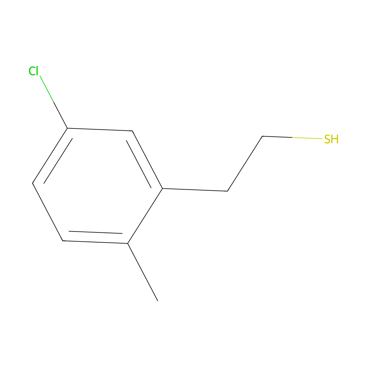 2-(3-Chloro-6-methylphenyl)ethanethiol molecular structure, CAS 1314929-73-1