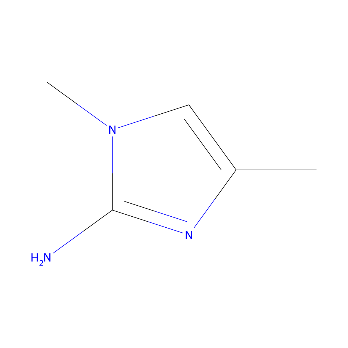1,4-Dimethyl-1H-imidazol-2-amine molecular structure, CAS 1314929-96-8
