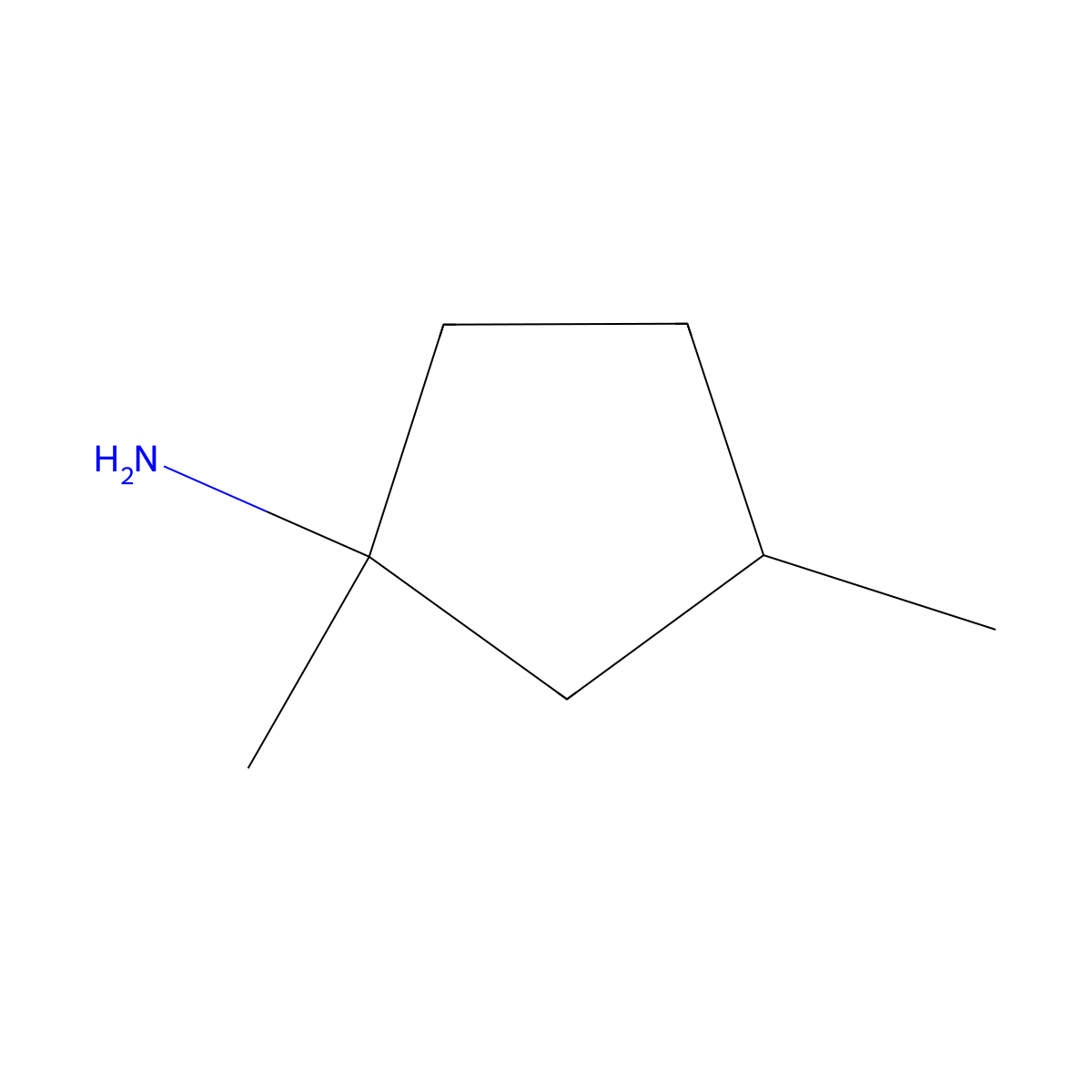 1,3-Dimethylcyclopentan-1-amine molecular structure, CAS 1314930-50-1