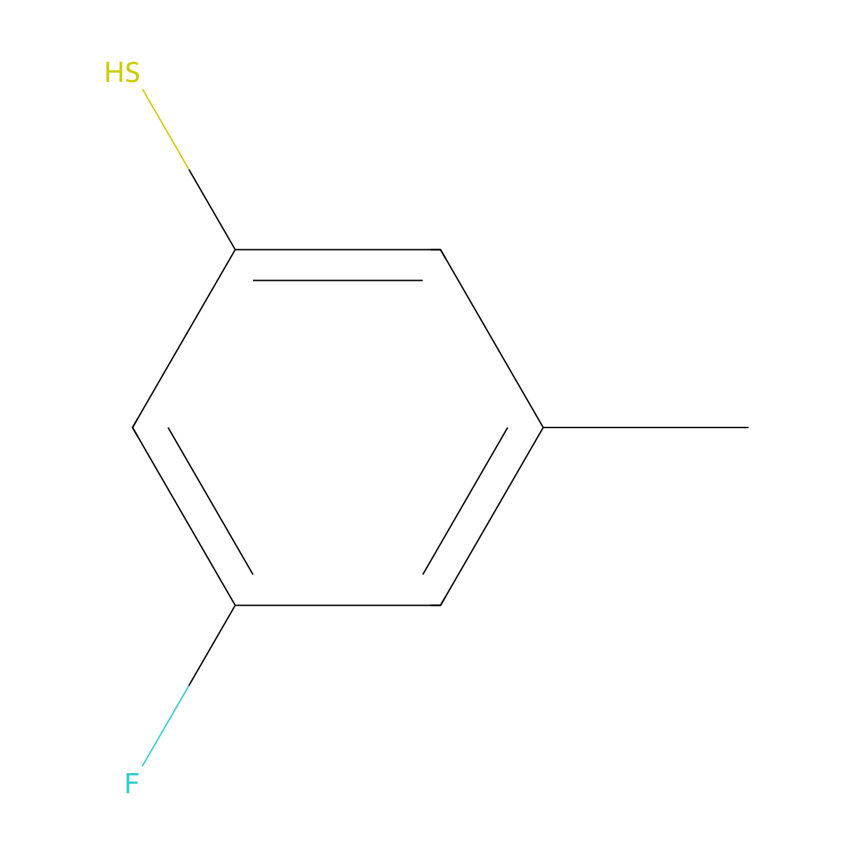 3-Fluoro-5-methylthiophenol molecular structure, CAS 1314930-68-1