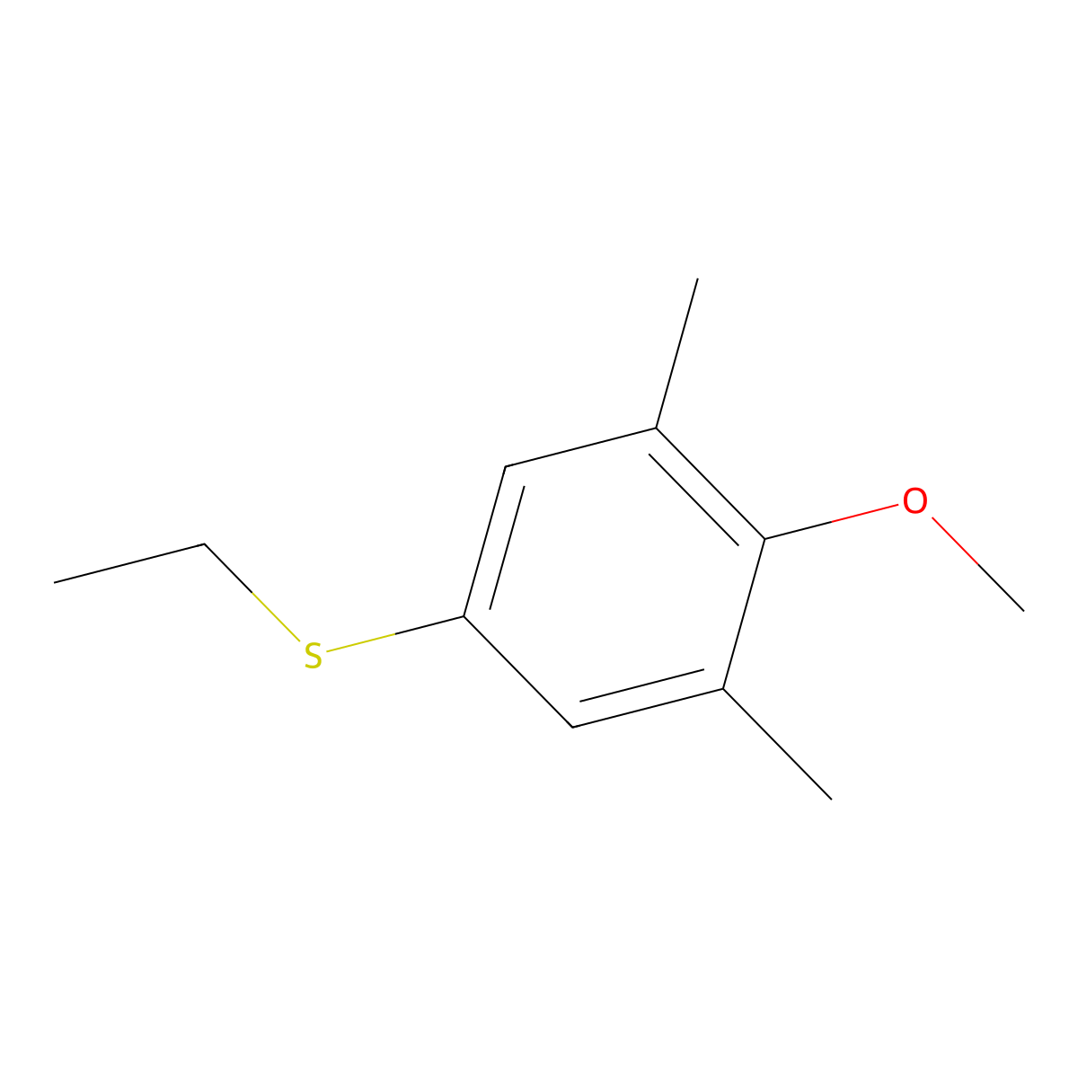 3,5-Dimethyl-4-methoxyphenyl ethyl sulfide molecular structure, CAS 1314931-09-3