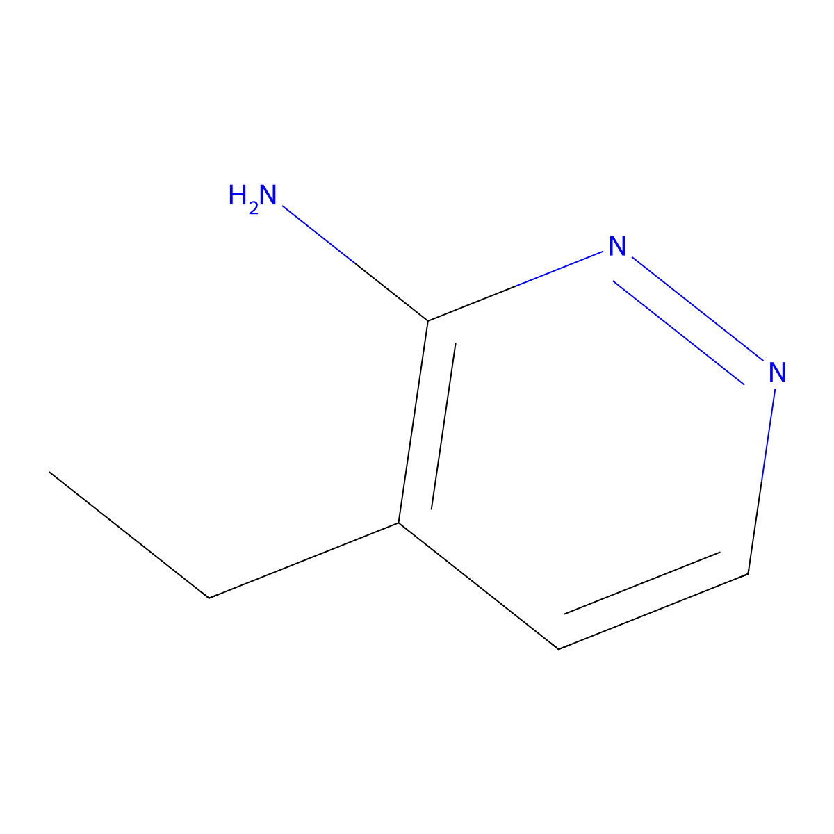 4-Ethylpyridazin-3-amine molecular structure, CAS 1314931-11-7
