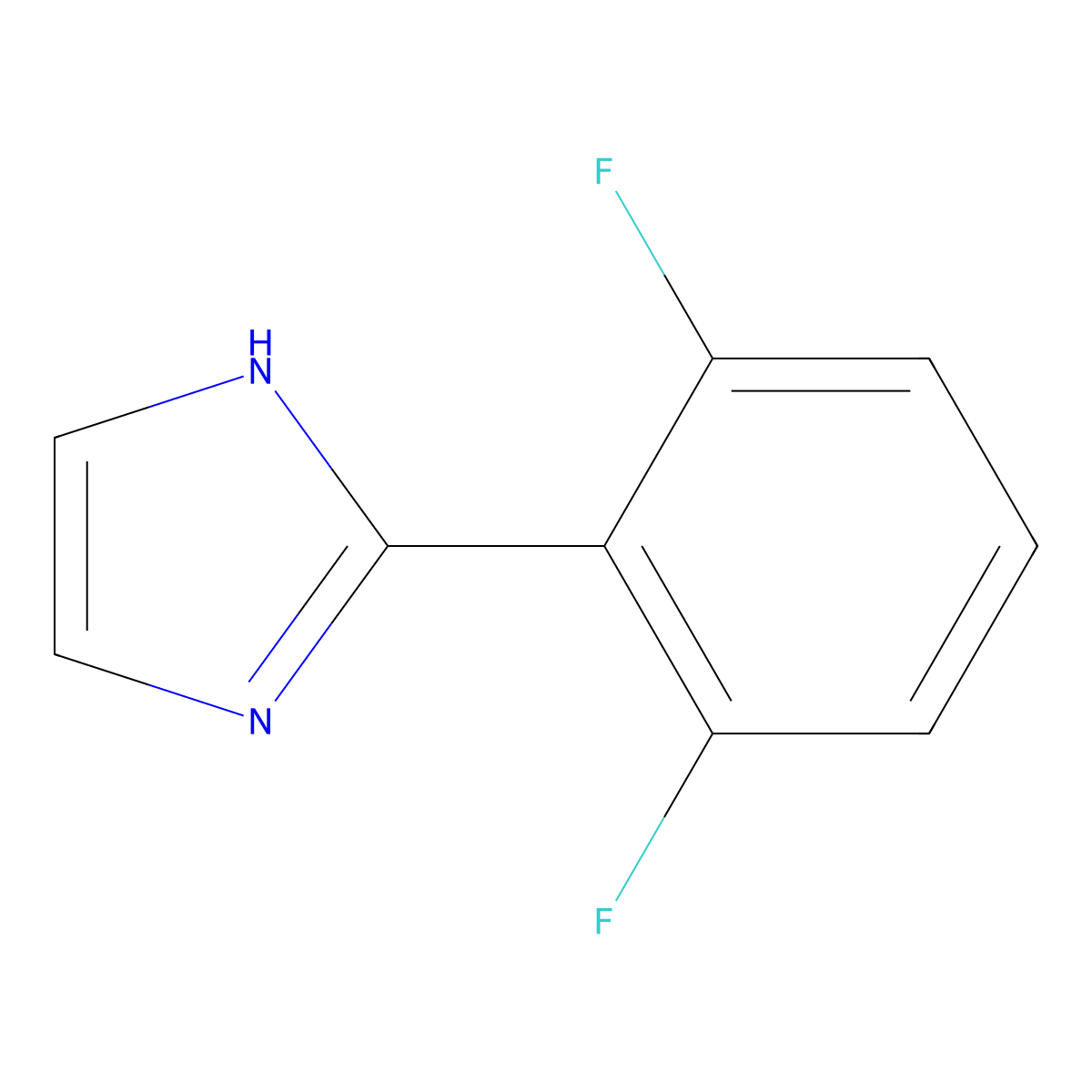 2-(2,6-Difluorophenyl)imidazole molecular structure, CAS 1314931-63-9