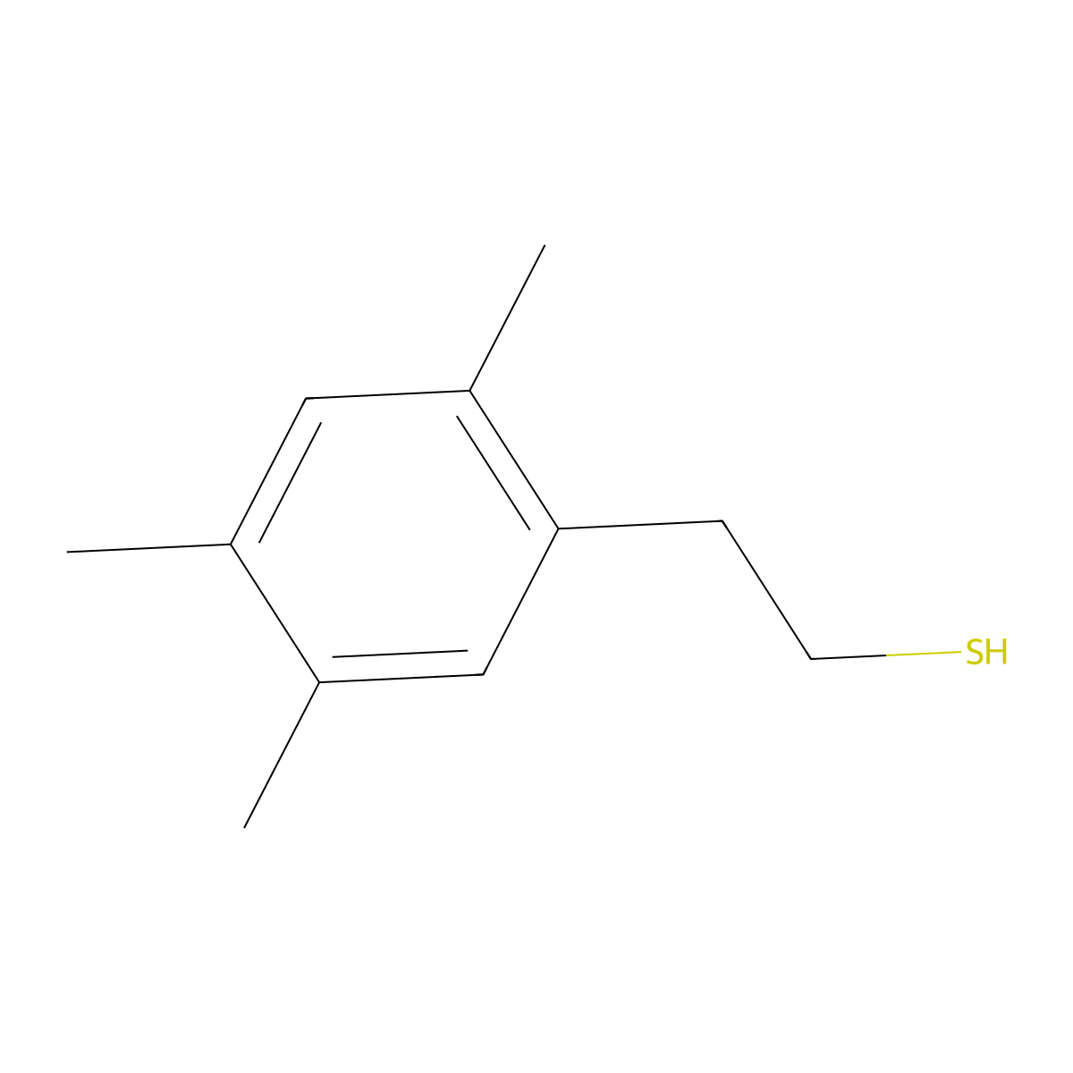 2-(2,4,5-Trimethylphenyl)ethanethiol molecular structure, CAS 1314931-70-8
