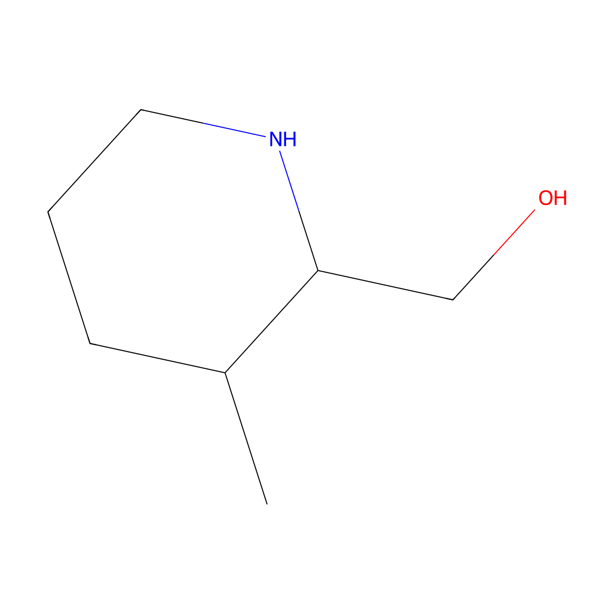 (3-Methylpiperidin-2-yl)methanol molecular structure, CAS 1314931-73-1