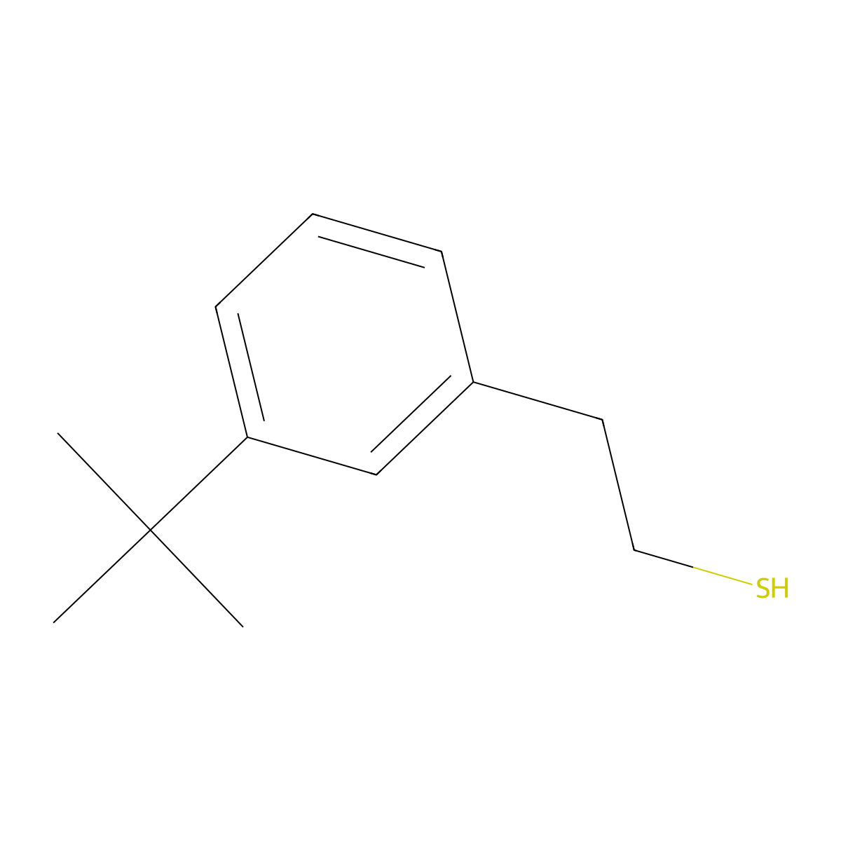 2-(3-Tert-butylphenyl)ethanethiol molecular structure, CAS 1314931-85-5