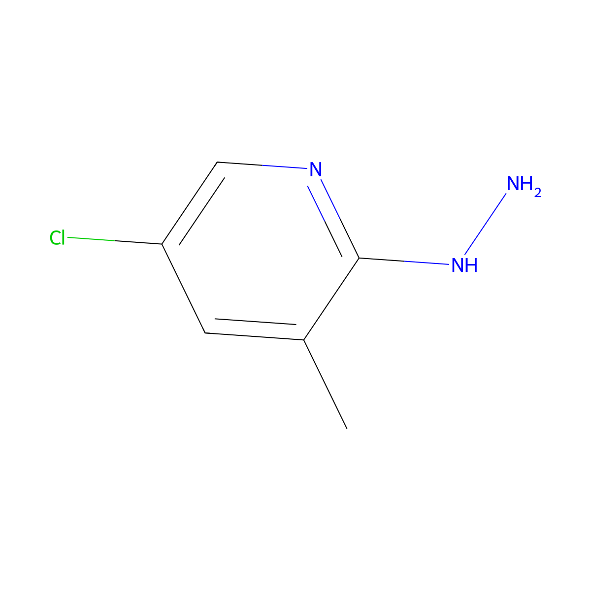 5-Chloro-2-hydrazinyl-3-methylpyridine molecular structure, CAS 1314932-14-3