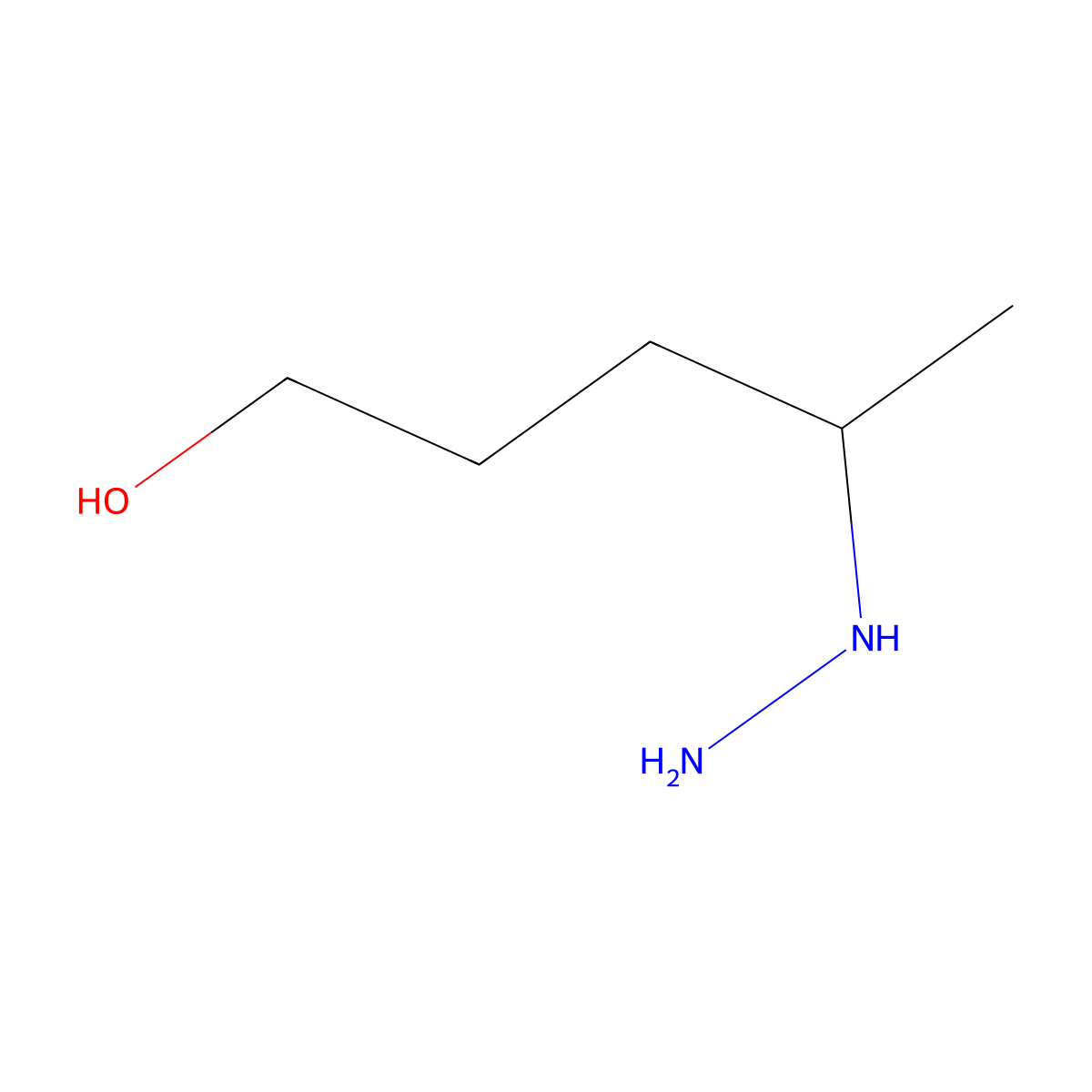4-Hydrazinylpentan-1-OL molecular structure, CAS 1314932-26-7