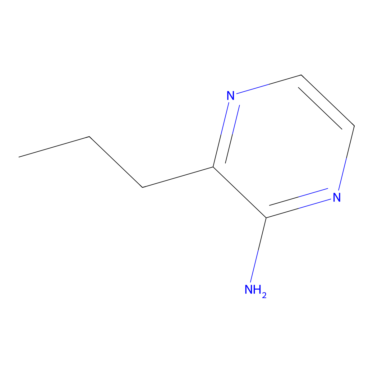 3-Propylpyrazin-2-amine molecular structure, CAS 1314932-87-0