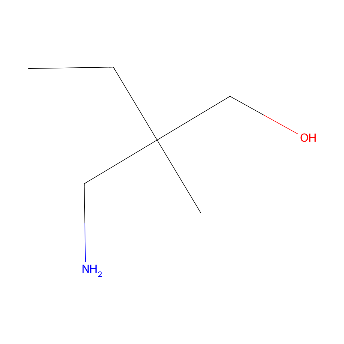 2-(Aminomethyl)-2-methylbutan-1-ol molecular structure, CAS 1314932-97-2