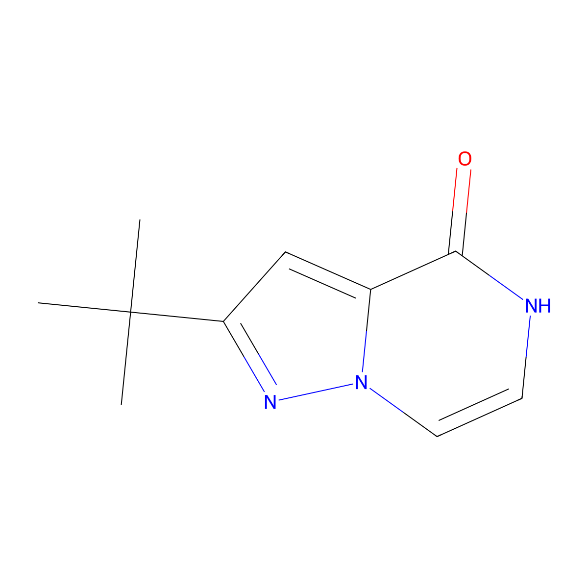 2-tert-Butyl-4H,5H-pyrazolo[1,5-a]pyrazin-4-one molecular structure, CAS 1314933-28-2