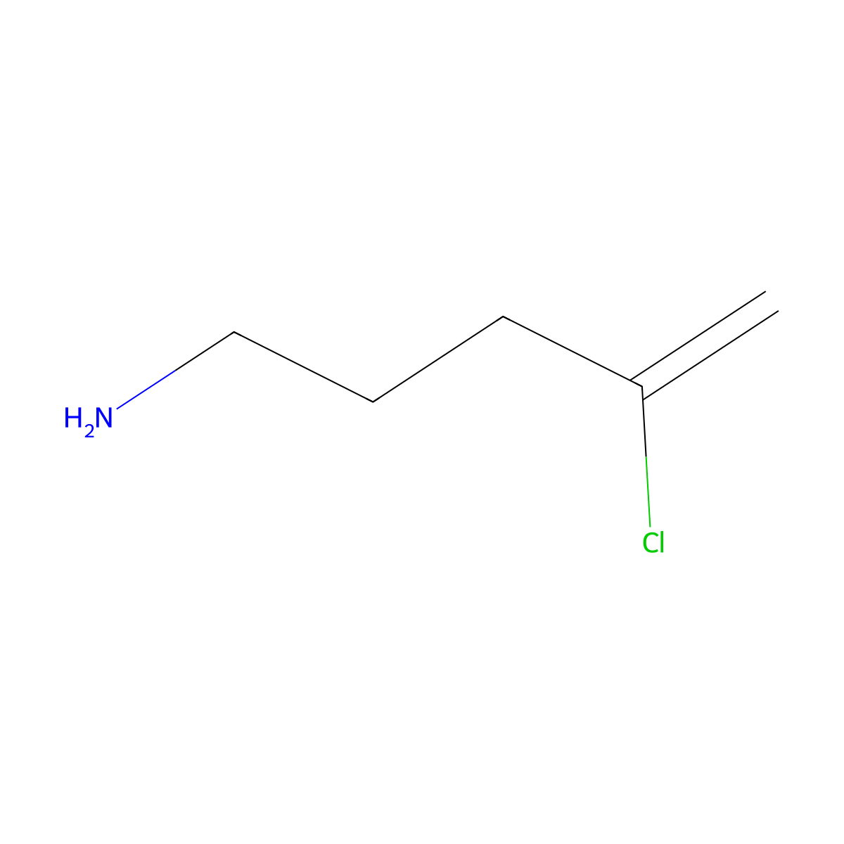 4-Chloropent-4-en-1-amine molecular structure, CAS 1314933-54-4
