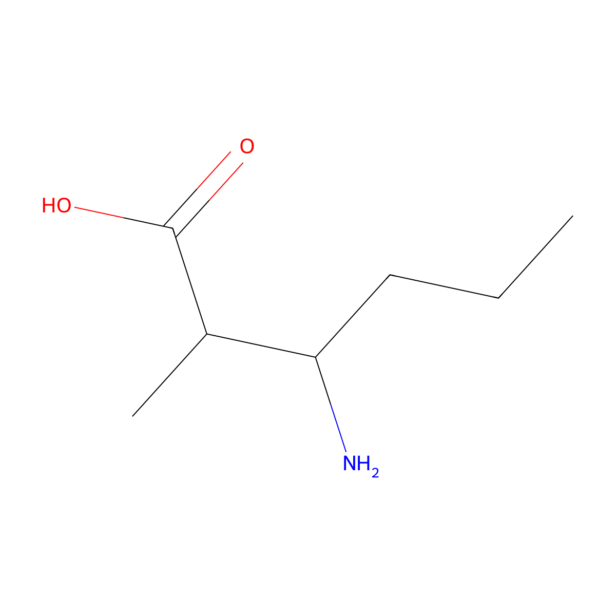 3-Amino-2-methylhexanoic acid molecular structure, CAS 1314933-67-9