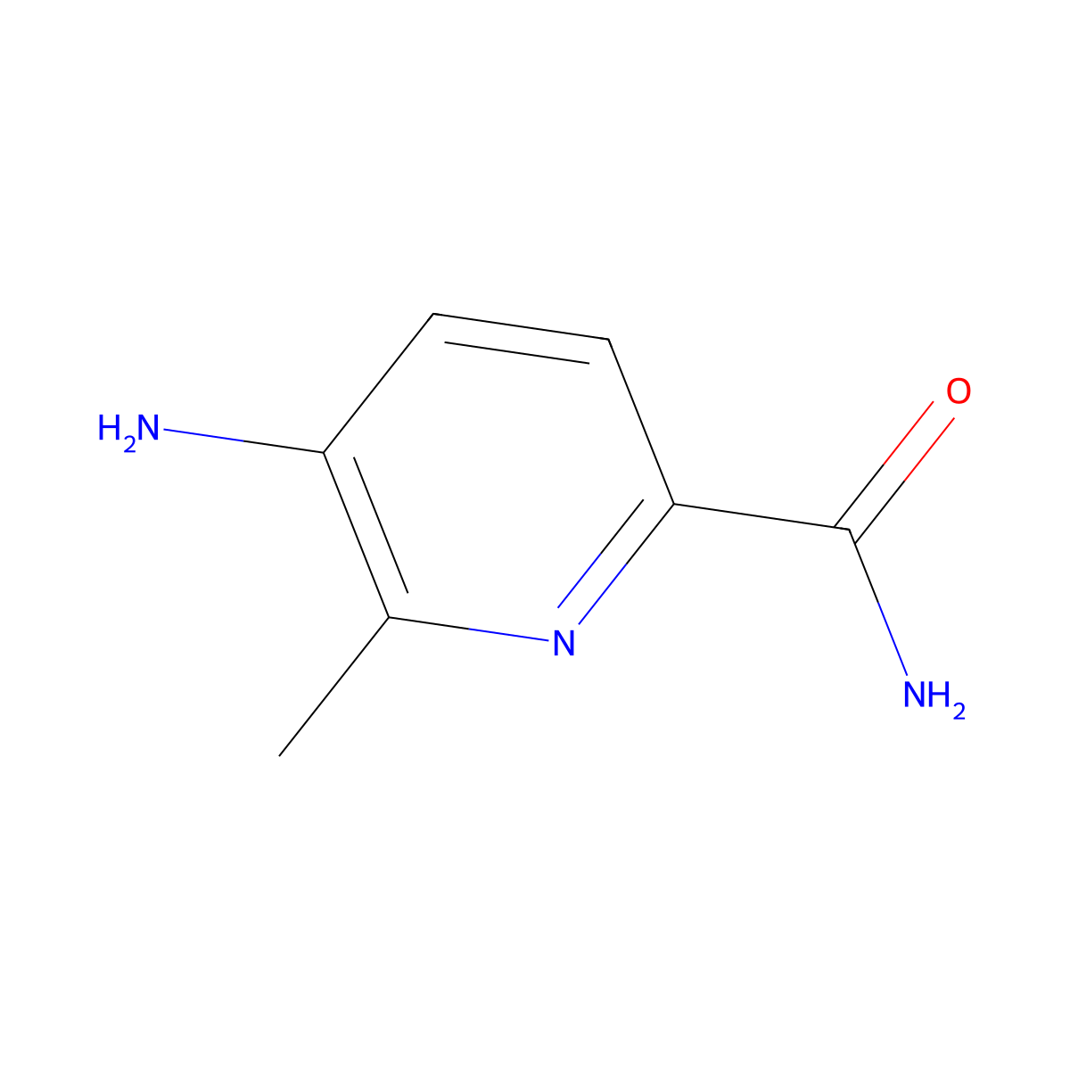 5-Amino-6-methylpyridine-2-carboxamide molecular structure, CAS 1314934-31-0